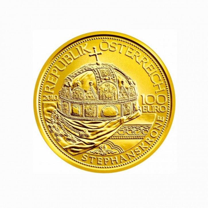 Österreich 100 Euro Gold PP "Stephanskrone von Ungarn" 2010
