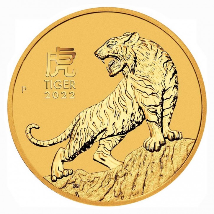 Australien $ 100 1 oz Gold Lunarserie "Tiger" 2022