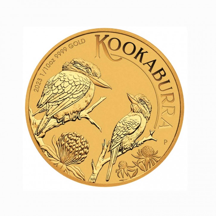 Australien $ 15 Kookaburra 1/10 oz Gold 2023
