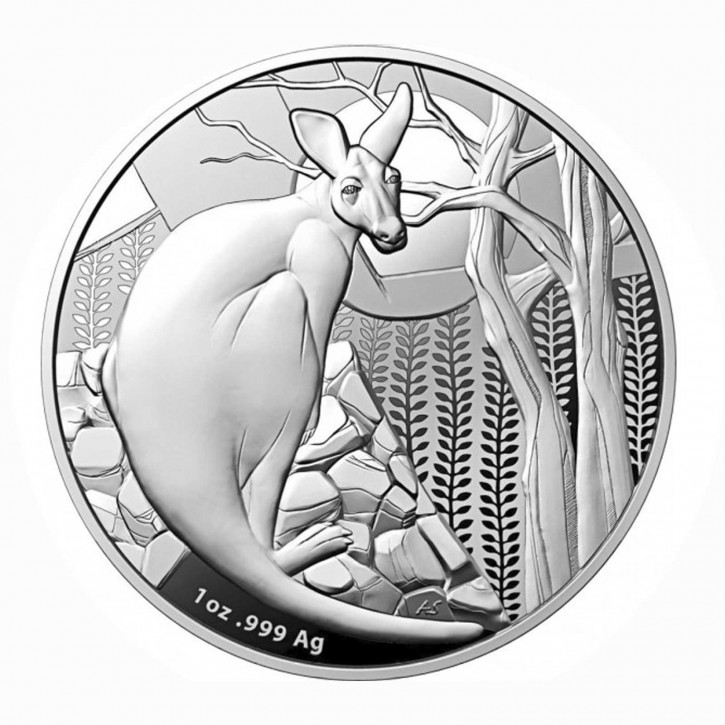 Australien $ 1 Silber Känguru RAM Impressions of Australia 2022 PP