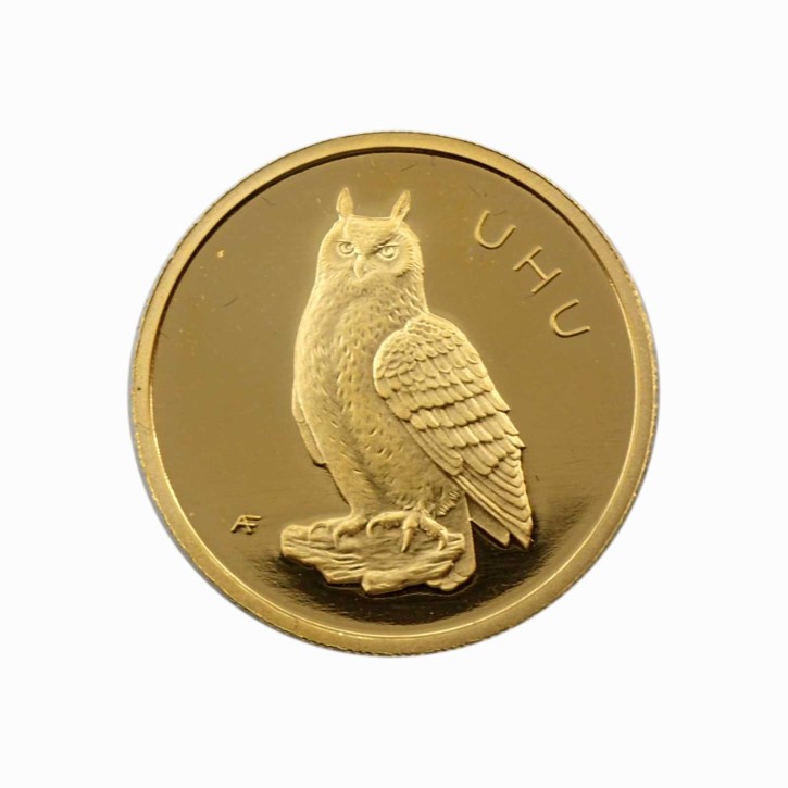 Deutschland 20 Euro Gold 1/8 oz Heimische Vögel 2018 - Uhu (F)