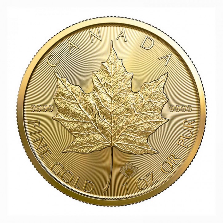 Canada CAD 50 Maple Leaf 1 oz .9999 Gold 2022