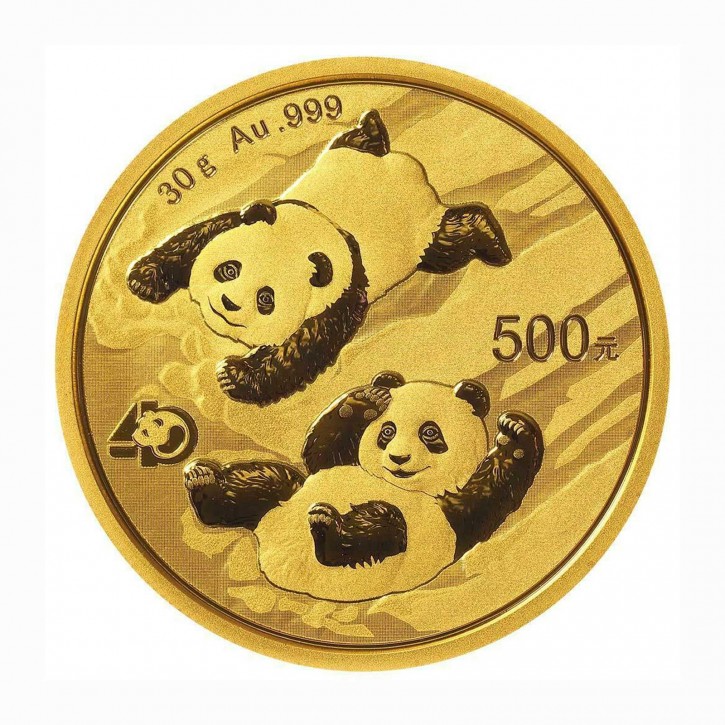 China 500 Yuan 30 g Gold Panda 2022