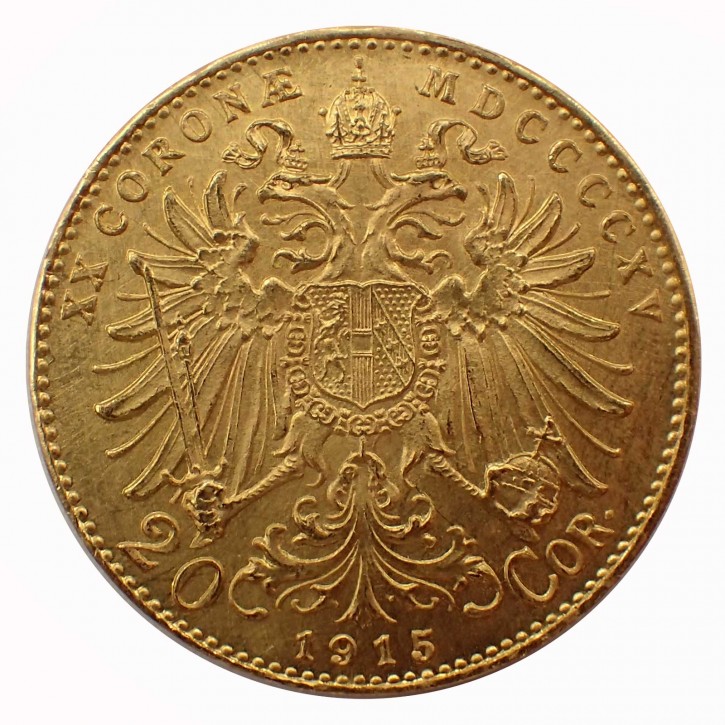 Österreich-Ungarn 20 Kronen Gold 1915
