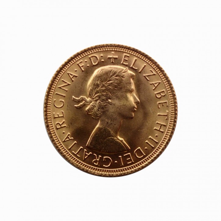 Großbritannien 1 Pfund Gold Sovereign Elisabeth Haarband 1957 - 1968
