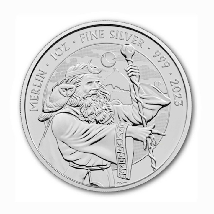 Großbritannien 2 Pfund Merlin 1 oz .999 Silber 2023