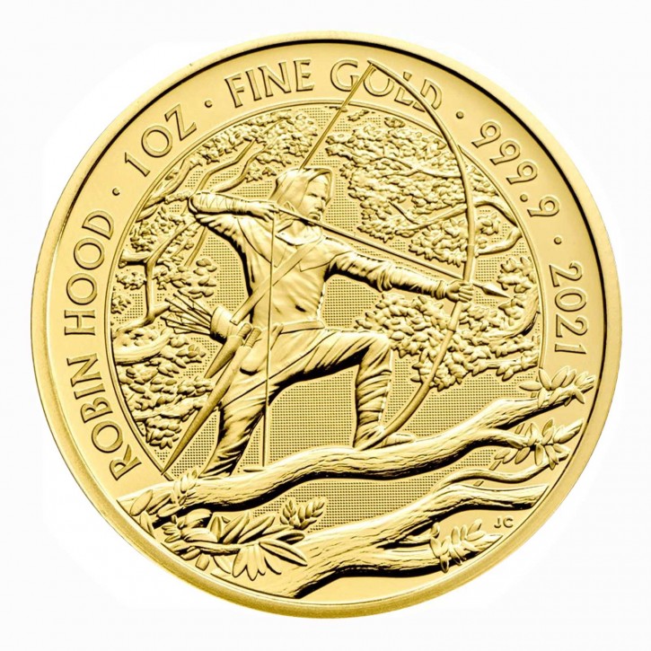 Großbritannien 1 oz Gold Myths & Legends Robin Hood 100 GBP 2021