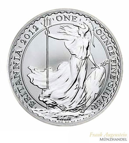 Großbritannien 2 Pfund Britannia Silber 2012