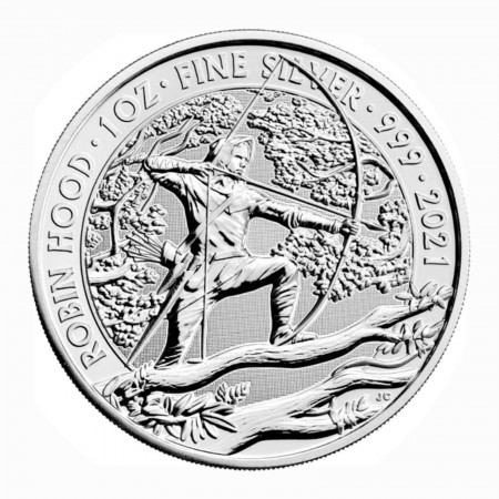 Großbritannien 2 Pfund Robin Hood .999 Silber 2021