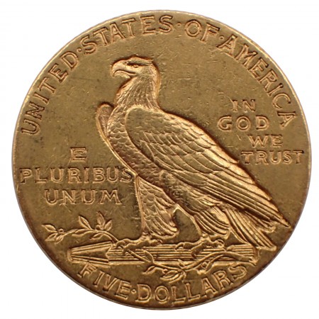 USA $ 5 Half Eagle Indian Head Gold 1909