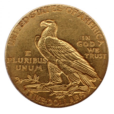 USA $ 5 Half Eagle Indian Head Gold 1914