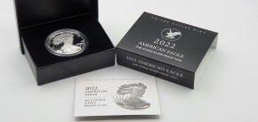 USA $ 1 Silver Eagle PP 1 oz .999 Silber 2022