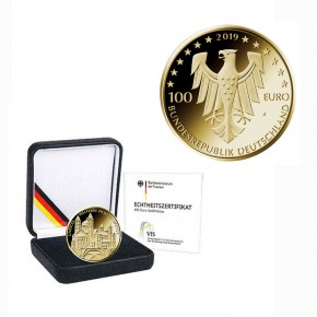 Deutschland 100 Euro Gold Dom zu Speyer 2019 "F"